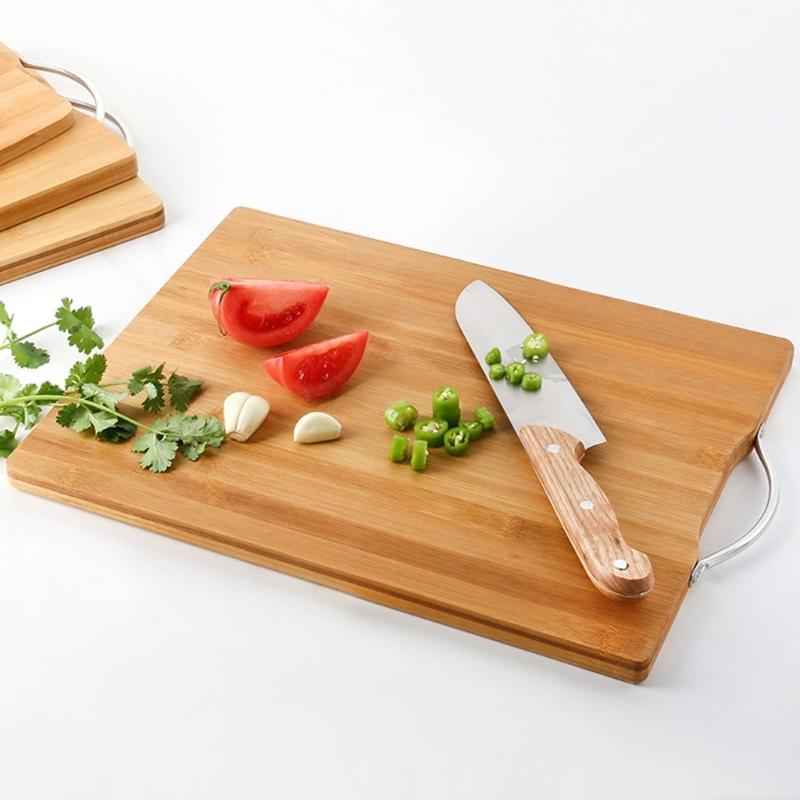 3Pcs Thick Wood Chopping Board Kitchen Household Serving Board Double Sided Rectangular Cutting Board Cheese Steak Tray