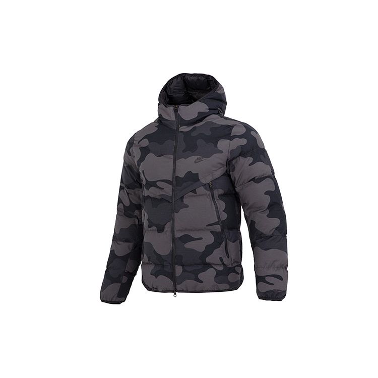 Nike M Nk Tf Wr Pl-Fld куртка камуфляжная спортивная повседневная с капюшоном теплая камуфляжная хлопковая куртка мужская черная DQ4936-254