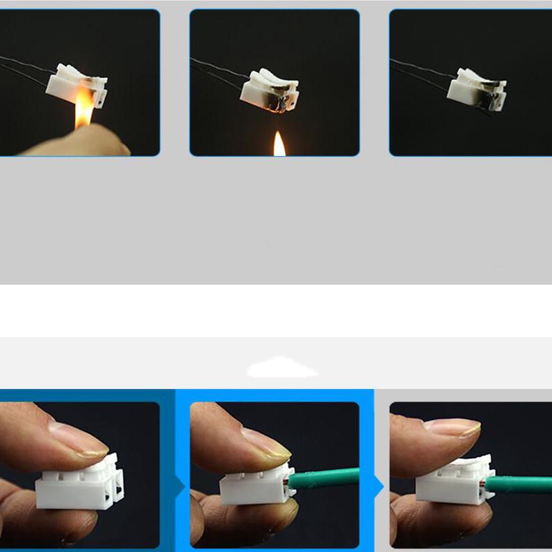 20pcs-50pcs Electrical Cable Connectors CH2 CH3 No Solding Quick Cable Wire Connector No Screw Terminal Block Spring Clamp