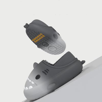 Модные тапочки Litfun с плюшевой подкладкой для мужчин и женщин, градиентные, в виде акулы, нескользящие, хлопковые шлепанцы, ЭВА, пушистые, теплые, домашние, хлопковые женские тапочки