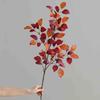 98cm Artificial Long Beech Branch Floral Green Plants Leaves Simulation Silk Beech Leaf  Hotel
