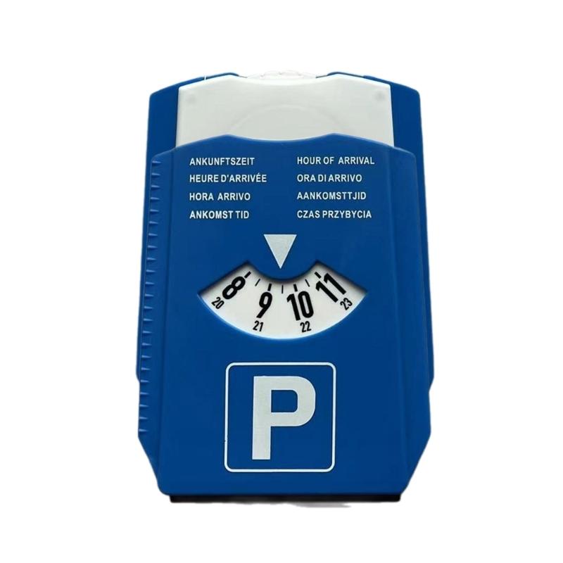 Прочный парковочный счетчик, скребок для льда, дисплей времени, диск для лобового стекла автомобиля, лопата для снега, таймер для уборки снега, часы