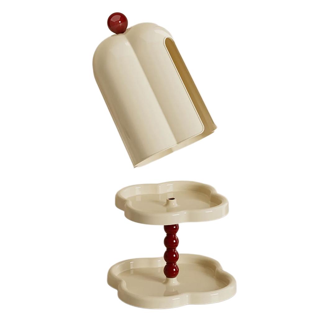 Fashionable Tissue Dispenser Versatile Cosmetic Tissue Storage Box for Modern Interiors Bedroom Household Decoration