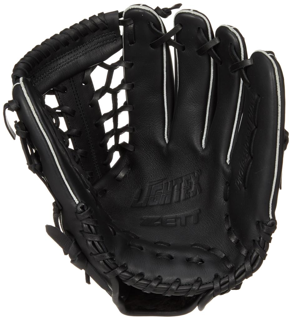 ZETT Litex Black BSGB3910L Baseball/Softball Glove, Left-Handed Throw, (1900),