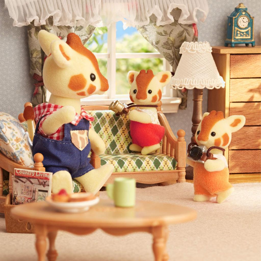 Куклы Sylvanian Families Сент-Марк Возраст 3+ и Игрушка Sylvanian Epoch [Семья Жирафов] FS-40 Сертифицировано, Вверх, Кукольный домик, Семьи,