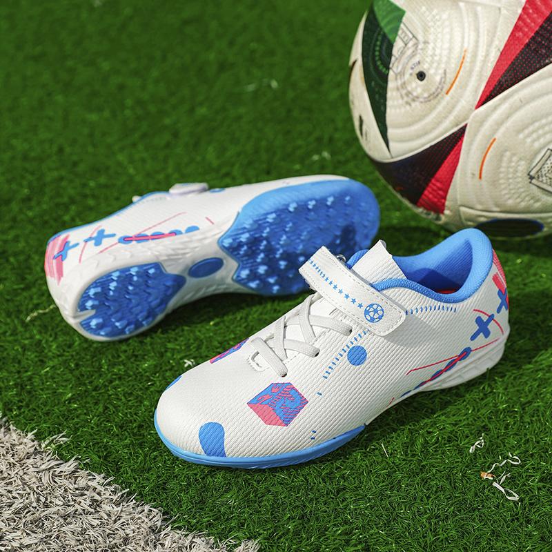 Kids Soccer Shoes Society FG School Football Boots Cleats Grass Sneakers Boys Girls Outdoor Athletic Training Sports Footwear