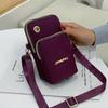 Casual Oxford Shoulder Bags For Women Waterproof Phone Purse Nylon Mini Crossbody Bag Pouch