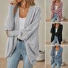 Women Batwing Sleeve Sweater Cardigan Casual Oversized Open Front Knit Coat Autumn Winter Ladies Outerwear