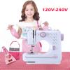 505A Portable Household Mini Sewing Machine Double Speed 12 Built-In Stitches for Beginner DIY Clothes Crafting Mending Machine