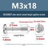 Yigu 304 Stainless Steel Pan Head Captive Screw M3/M4/M5/M6