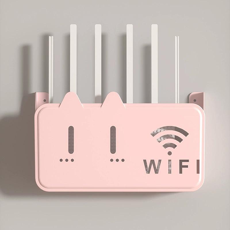 1 шт. настенный беспроводной маршрутизатор Wi-Fi, полка, ящик для хранения, органайзер из АБС-пластика, кабель, кронштейн для питания, органайзер, ящик для домашнего декора