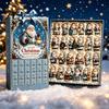 Tropical Theme Christmas Ornament 2026 Summer Beach Santa Advent Calendar, 24-Day Acrylic Set with Holiday Gift for Kids Surfing Figures, Tree Hanging
