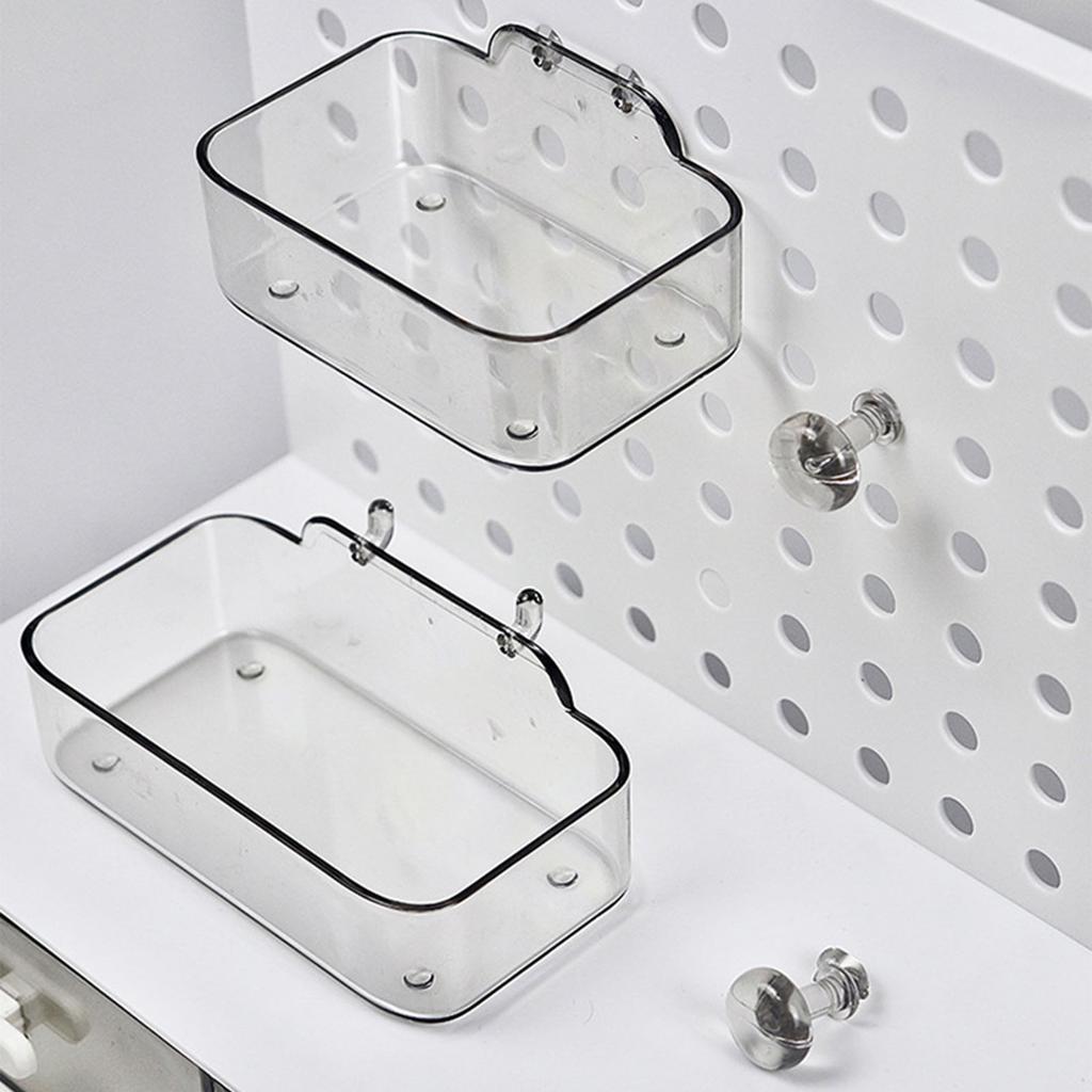 Pegboard Desktop Organizer Simple Multifunctional Plastic Storage Rack with Drawers for Stationery