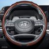 Подходит для Hyundai Чехол на руль с текстурой под карбон Защелкивающийся Волнообразный Спортивный дизайн Elantra N Sonata Ioniq 5 5N 6 9 Venue Kona Santa