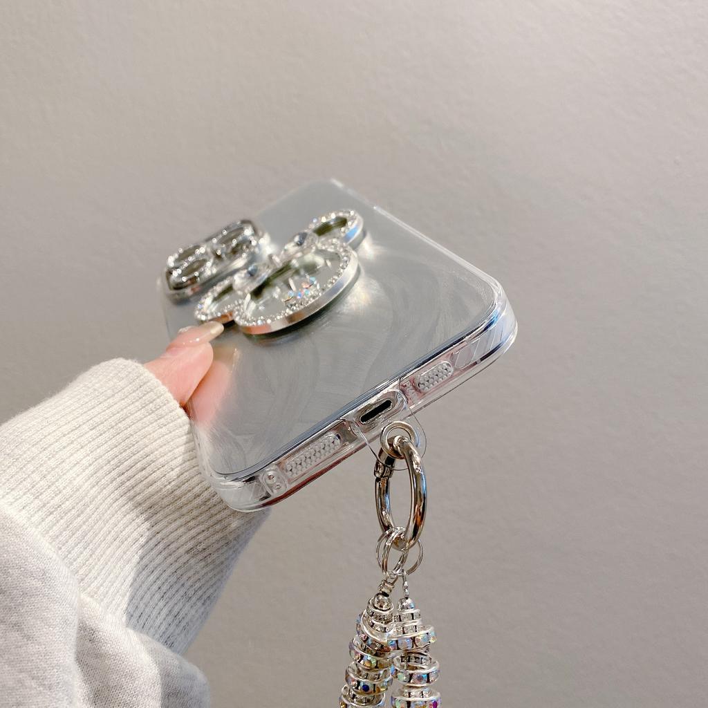 Fine Hole Feather Yarn Suitable for Apple 15 Protective Cover 13 Mickey Mirror 14 Iphone11pro Mobile Phone Case 16