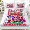 1PC K-POP Fitted Sheet D-Demon H-Hunters Soft Polyester Bed Cover Fitted Sheet With Elastic Band Home Decor No Pillowcase