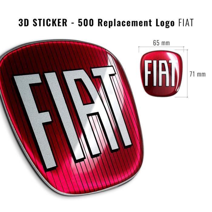 Autocollant - Fiat - 500 - 3D - Flexible - Inaltérable