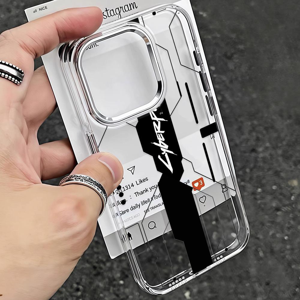 Модный киберпанк Крутой чехол для телефона Samsung Galaxy S25 S24 S23 S22 S21 S20 Note20 FE Ultra Edge Plus 4G 5G Мягкий чехол