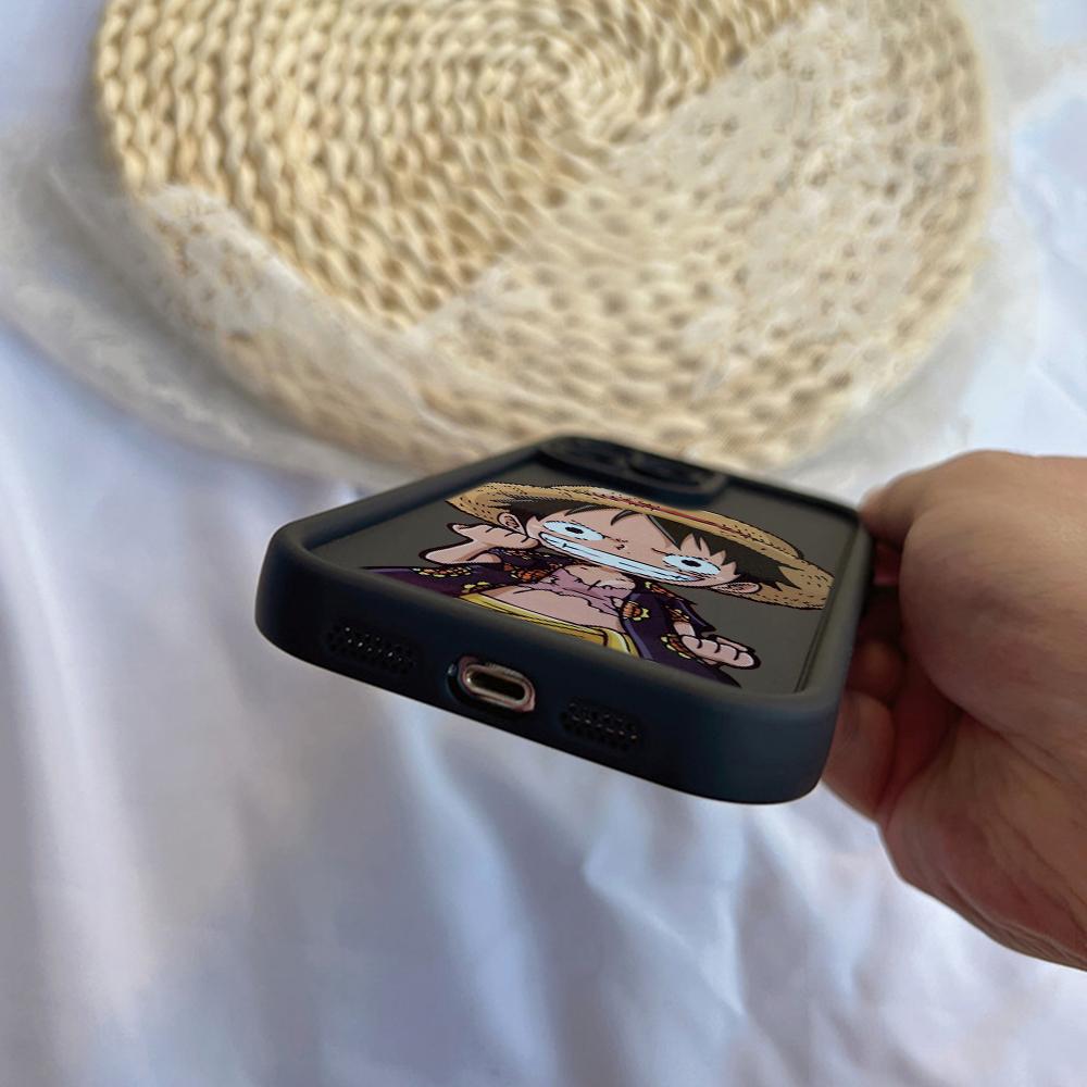 LZ28 One Piece Luffy Gear 5 Silicone Phone Case for iPhone 11 13 14 15 16 Pro Max 7 8 16 Plus 12 Mini XS Max XR Shockproof Back Cover