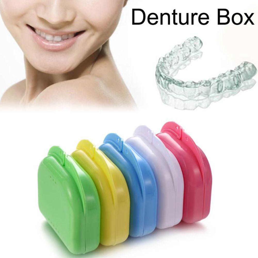 Care Tooth Orthodontic Fake Teeth Case Denture Storage Box Mouth Guard Container Dental Organizer