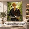 Tapestry Custom Name Text, Wall Hanging Tapestry Home Room DecorBleach anime