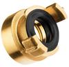 Brass quick connector with 1 1/4" internal thread