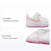 Court Borough Low Recraft TD Белые детские кроссовки Pinksicle Arctic-Orange DV5458-111