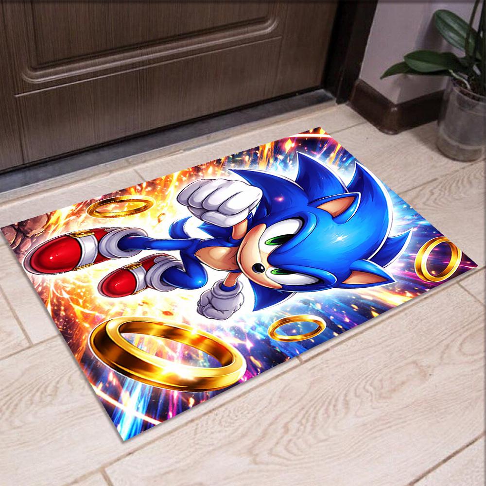 Sonic Printed Carpet,Rug,for Office Chair Living Room Bedroom Kitchen Room Decor Gifts.