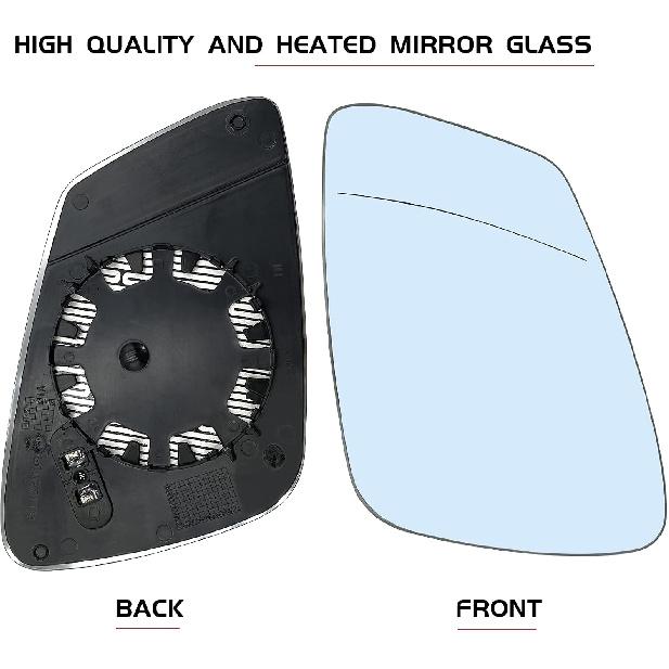Driver Left Side Mirror Replacement for BMW 228i 320i 328i 330i 335i 428i 430i 435i 440i 535i 550i 640i i3 M2 M3 M4 M5 M6 X1 & More - Side View