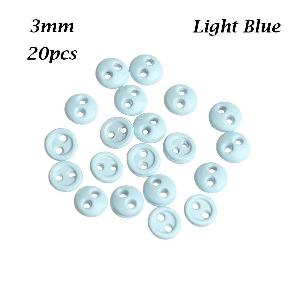 Новейшая многоцветная металлическая пуговица с двумя отверстиями, мини-пуговицы для кукол, швейные принадлежности, круглая пряжка
