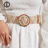 Belts for Women Corset Women's Wide Belt Webbing Belt for Dresses Women Grass Woven Waistband 5CM Women's Trousers Belt BF010