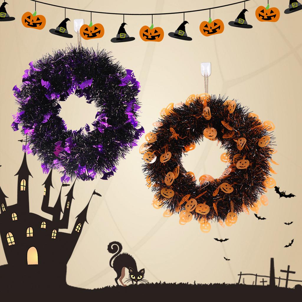 Хэллоуин передняя дверь венок висит гирлянда искусственный череп венок для стены Хэллоуин праздник