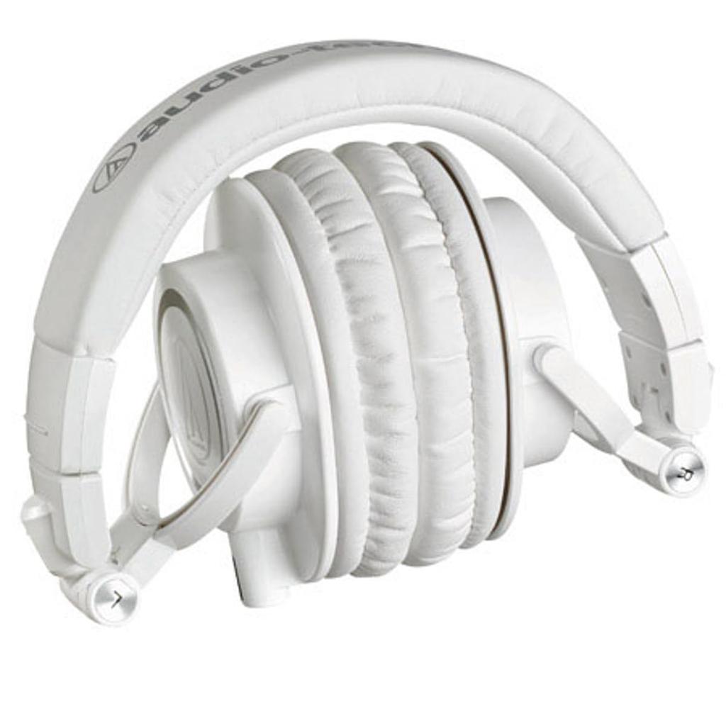 Audio Technica Professional Monitor Headphones White Studio Making ATH-M50xWH Recording/Mixing/DJ/Track