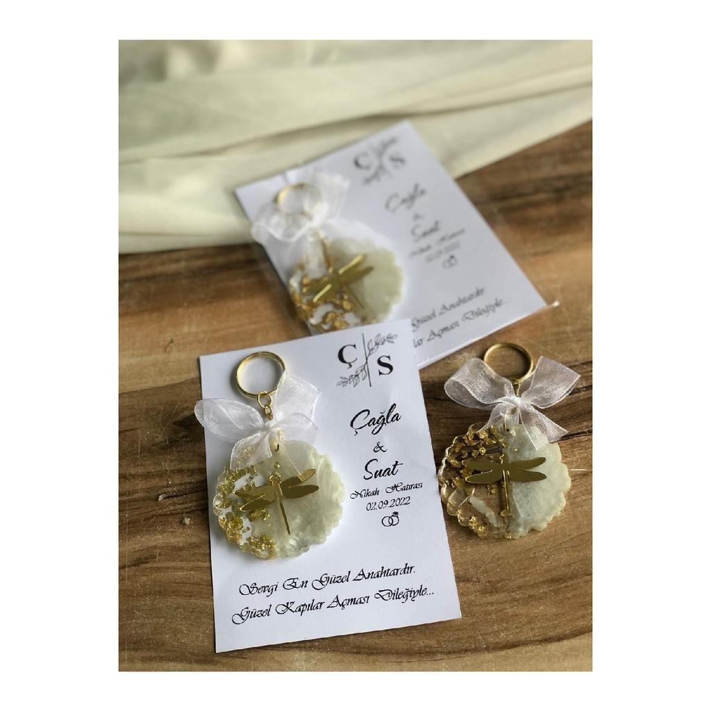 Эпоксидный брелок с 25 карточками на свадьбу, хну, обещание, подарок на помолвку. Брелок в подарок.