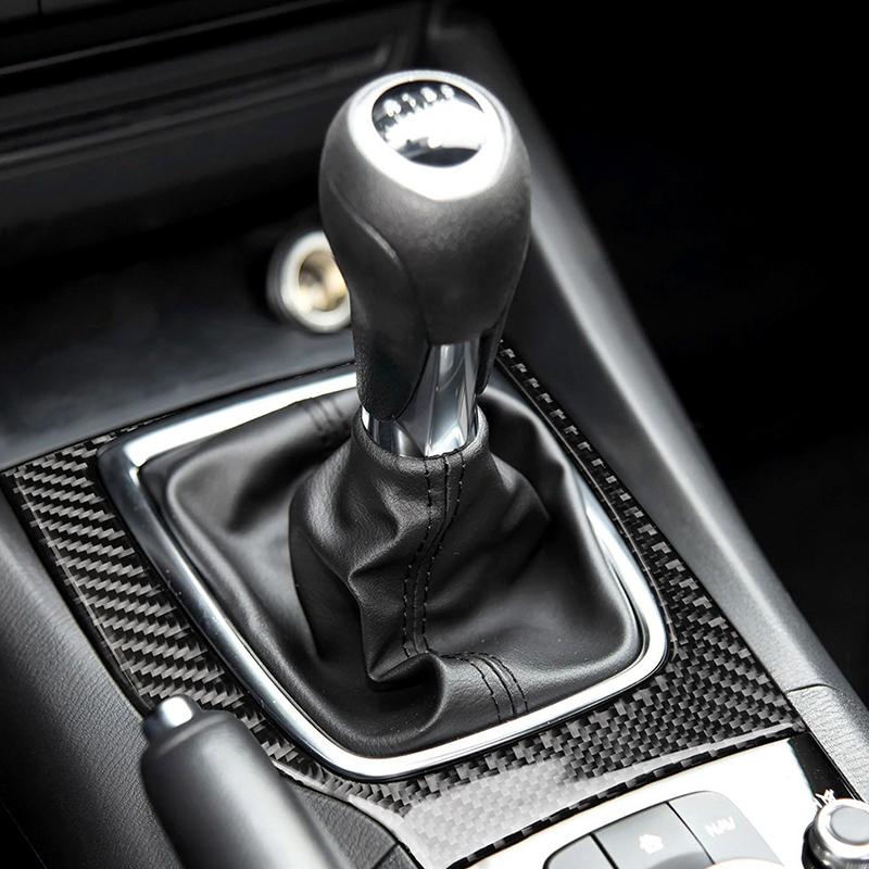 Для Mazda 3 Axela 2017-2018 настоящее углеродное волокно, наклейка для переключения передач, отделка, аксессуары для салона автомобиля, салон автомобиля