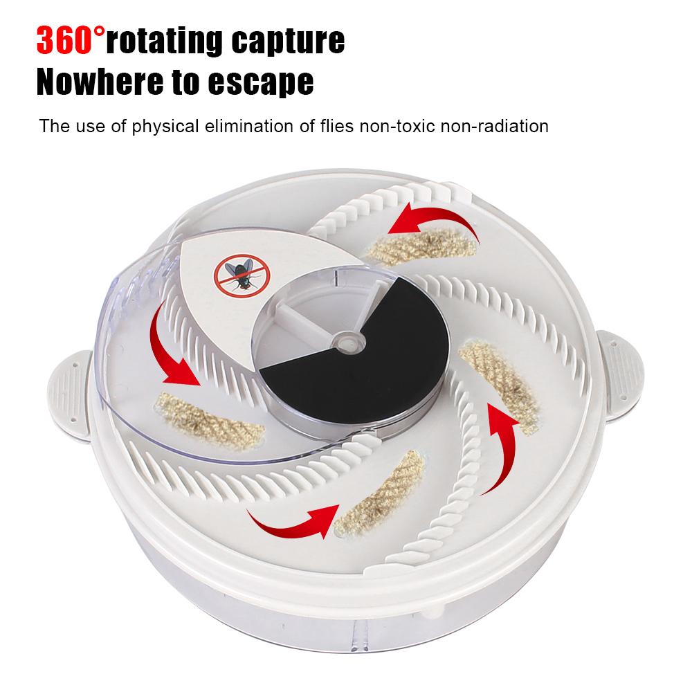Insect Pest Catcher for Kitchen Home Garden Automatic Flycatcher USB Fly Trap Pest Reject Control Repeller Safe for Kids and Pets Electric Pest Killer