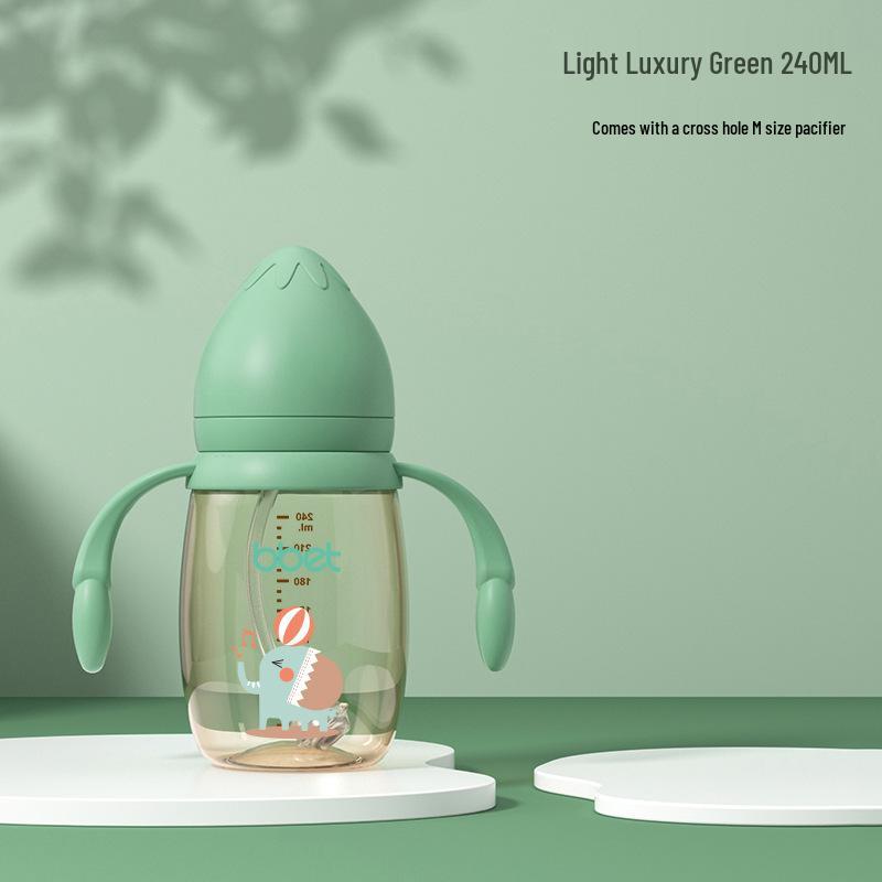 Детская бутылочка PPSU с широким горлышком Babixiang, Защита от падений и колик, Нейтральная чашка для воды, Различные объемы