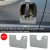 Для Citroen Relay / Fiat Ducato / Peugeot Boxer 2006 - Onwards Door Handle Pro Plate Anti-Burglary