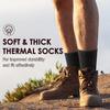 3 Pairs Thermal Socks For Men, Thick Winter Outdoors Warm Socks Mens, Soft Chunky Warm Classic Hiking Walking Boot Crew Socks,