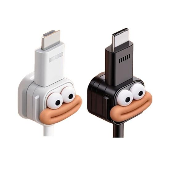 6/12 шт. Мультяшный магнитный органайзер для кабелей, самоклеящийся зажим для дома, офиса, стола, держатель для кабеля для зарядки телефона, передачи данных, фиксатор, зажим для управления силовыми проводами