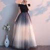Long Evening Dress Women Elegant Tulle A-line Ball Gown for Wedding Party Prom
