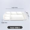 Wuhe Melamine Five-Compartment Bento Tray