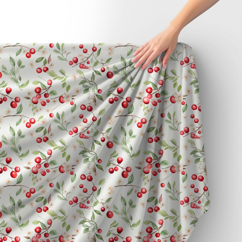 Royal Samt Stoff Polyester Zum Nähen - Motiv Obst - Rdx2676