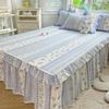Pure Cotton Bed Skirt Single-piece Bed Hat Cotton Three-piece Set Thickened Fully Enclosed Lace Bed Cover Mattress Protective Cover Factory Wholesale