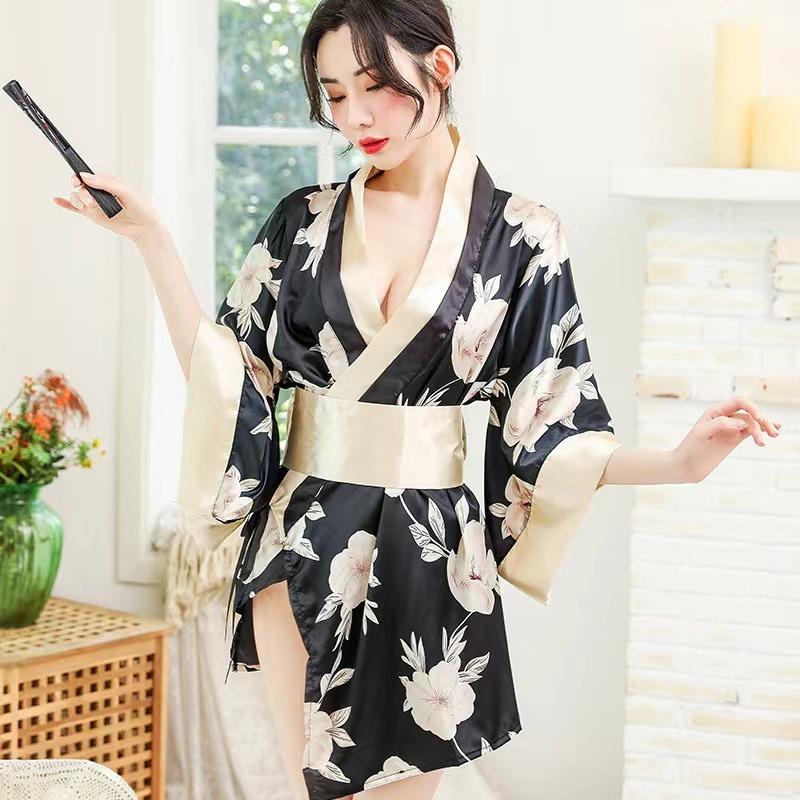 Сексуальное нижнее белье кимоно Сакура игра соблазнения униформа костюм для косплея женский халат костюм