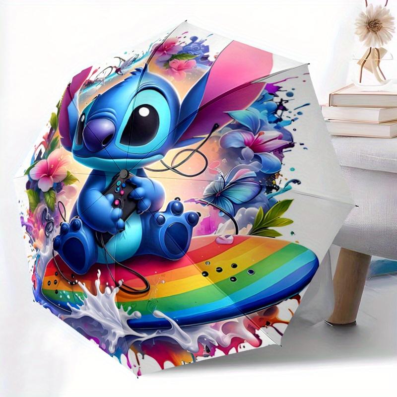 1pc Surfing Stitch Automatic Opening and Closing Umbrella - Small Umbrella Suitable for Various Occasions, Portable 3-Fold Small Umbrella fo