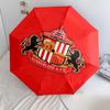 1 PC Automatic Folding Umbrella - Sunderland Afc Pattern Portable Foldable Design With 8 Ribs Christmas Birthday Gifts