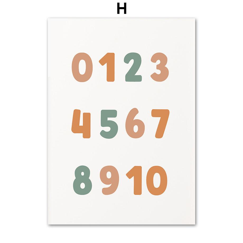 Радуга Облако Алфавит Цифра Пожарная Машина Машина Скорой Помощи Плакаты И Принты Холст Картины Настенные Картины Декор Детской Комнаты