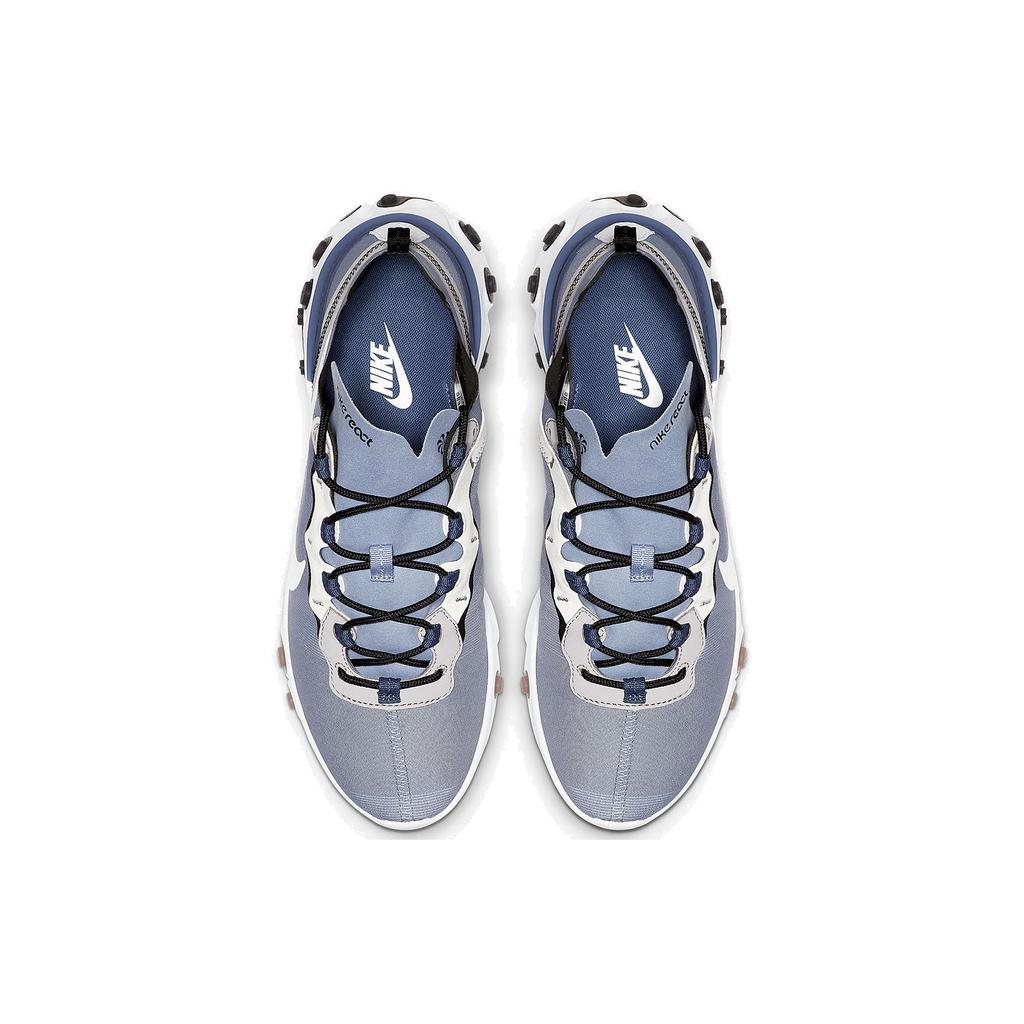 Nike Кроссовки унисекс React Element 55 Indigo Fog Blue White-Mystic-Navy-Half Blue BQ6166-402