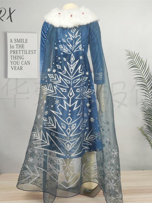 Frozen Princess Elsa Children's Cosplay Costume - Ice Queen Winter Dress Outfit